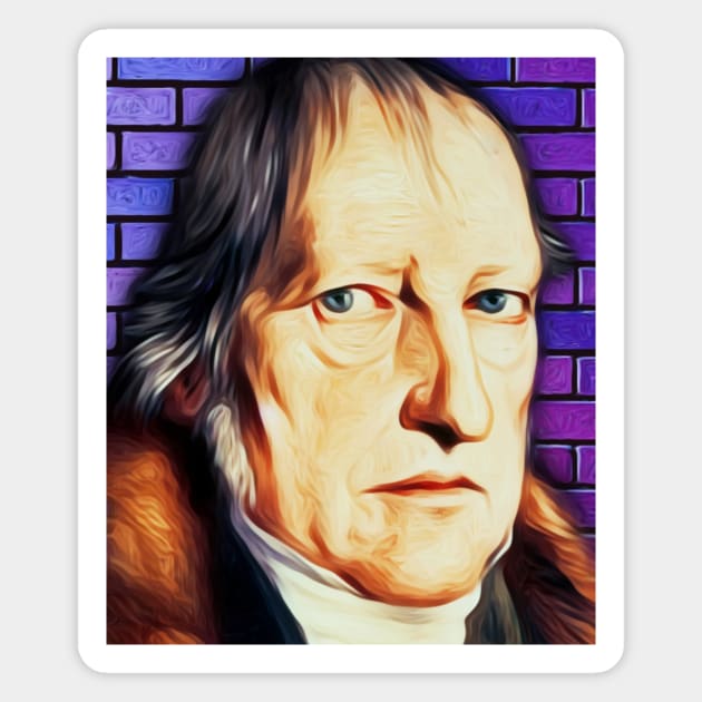 Georg Wilhelm Friedrich Hegel Portrait | Georg Wilhelm Friedrich Hegel Artwork Magnet by JustLit